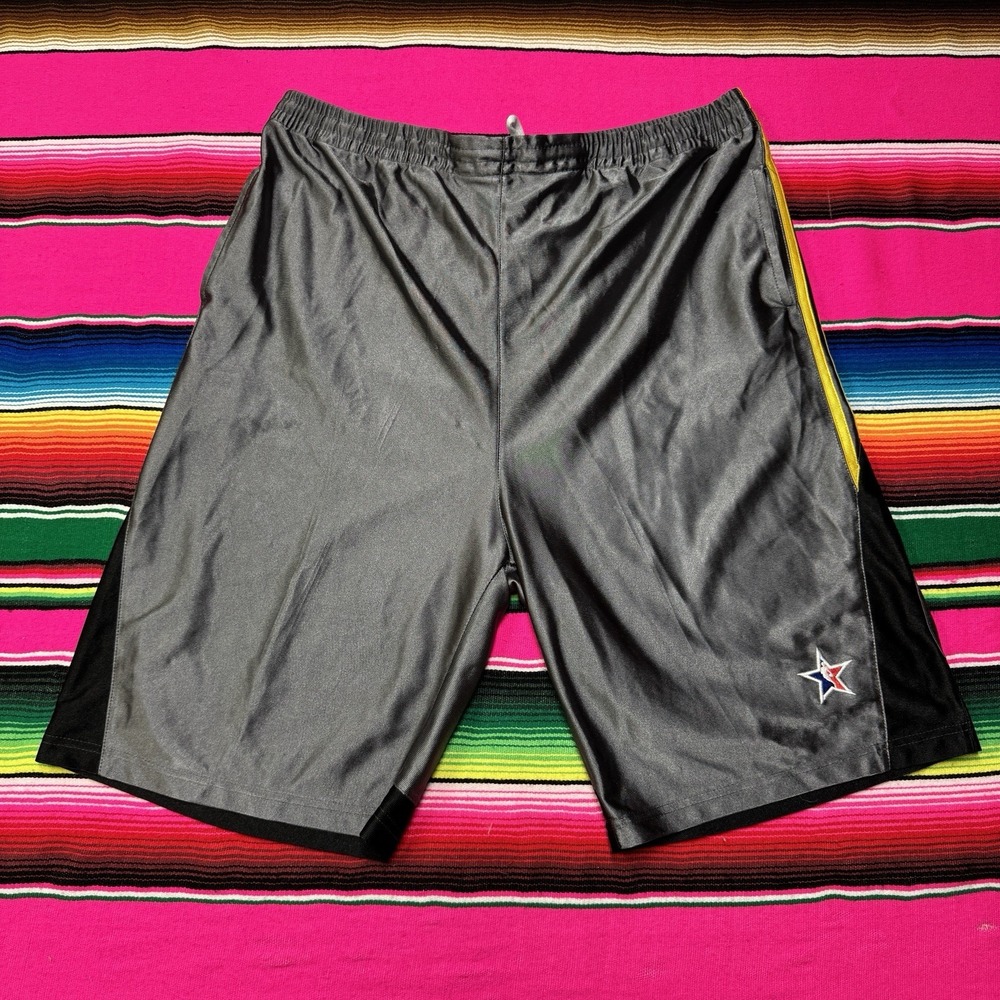 VTG 2007 NBA All Star Basketball Shorts Men 4XL‎ Shiny Dazzle Silky Soft NYLON